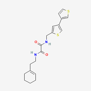 N-[2-(Cyclohexen-1-yl)ethyl]-N'-[(4-thiophen-3-ylthiophen-2-yl)methyl]oxamide