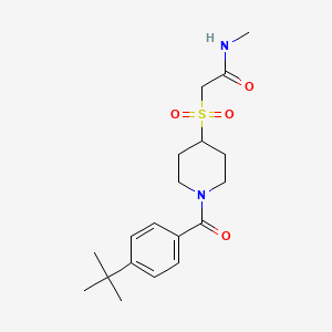 2-((1-(4-(tert-butyl)benzoyl)piperidin-4-yl)sulfonyl)-N-methylacetamide