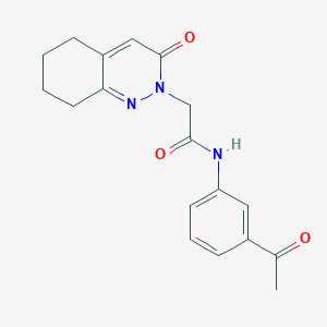 molecular formula C18H19N3O3 B2547698 N-(3-acetylphenyl)-2-(3-oxo-2,3,5,6,7,8-hexahydrocinnolin-2-yl)acetamide CAS No. 932972-43-5