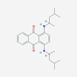 molecular formula C26H34N2O2 B025477 Anthraquinone, 1,4-bis((1,3-dimethylbutyl)amino)- CAS No. 19720-42-4