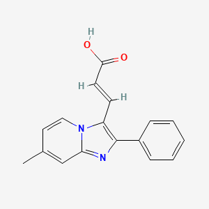3-(7-Methyl-2-phenyl-imidazo[1,2-a]pyridin-3-yl)acrylic acid