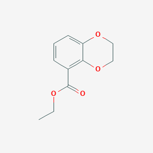 molecular formula C11H12O4 B2547776 Ethyl 2,3-dihydrobenzo[b][1,4]dioxine-5-carboxylate CAS No. 261767-10-6
