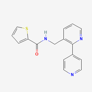 N-([2,4'-bipyridin]-3-ylmethyl)thiophene-2-carboxamide