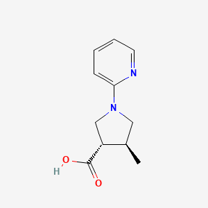 (3S,4S)-4-methyl-1-(pyridin-2-yl)pyrrolidine-3-carboxylic acid