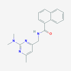 N-((2-(dimethylamino)-6-methylpyrimidin-4-yl)methyl)-1-naphthamide
