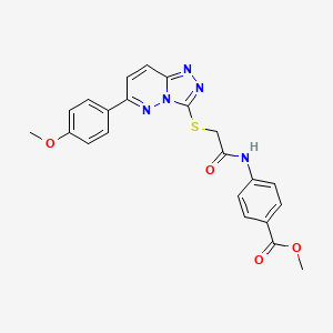 Methyl 4-(2-((6-(4-methoxyphenyl)-[1,2,4]triazolo[4,3-b]pyridazin-3-yl)thio)acetamido)benzoate