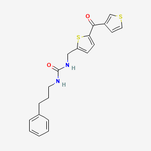 1-(3-Phenylpropyl)-3-((5-(thiophene-3-carbonyl)thiophen-2-yl)methyl)urea