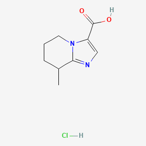 8-Methyl-5,6,7,8-tetrahydroimidazo[1,2-a]pyridine-3-carboxylic acid;hydrochloride