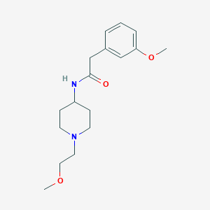 molecular formula C17H26N2O3 B2547935 N-[1-(2-Methoxyethyl)piperidin-4-YL]-2-(3-methoxyphenyl)acetamide CAS No. 1421450-62-5