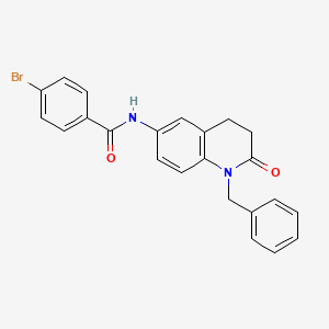 molecular formula C23H19BrN2O2 B2547959 N-(1-benzyl-2-oxo-1,2,3,4-tetrahydroquinolin-6-yl)-4-bromobenzamide CAS No. 954608-95-8