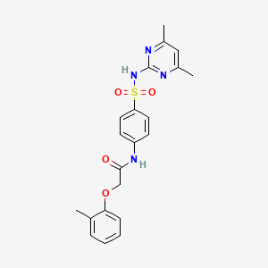 N-(4-(N-(4,6-dimethylpyrimidin-2-yl)sulfamoyl)phenyl)-2-(o-tolyloxy)acetamide