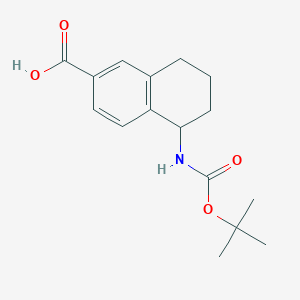 5-{[(Tert-butoxy)carbonyl]amino}-5,6,7,8-tetrahydronaphthalene-2-carboxylic acid