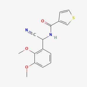 N-[cyano(2,3-dimethoxyphenyl)methyl]thiophene-3-carboxamide