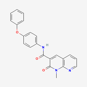 1-methyl-2-oxo-N-(4-phenoxyphenyl)-1,2-dihydro-1,8-naphthyridine-3-carboxamide