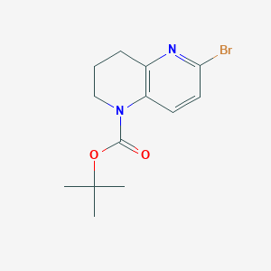 tert-Butyl 6-bromo-3,4-dihydro-1,5-naphthyridine-1(2H)-carboxylate
