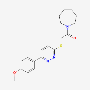 1-(Azepan-1-yl)-2-[6-(4-methoxyphenyl)pyridazin-3-yl]sulfanylethanone