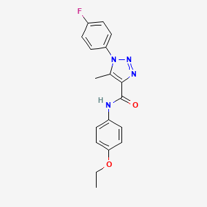 molecular formula C18H17FN4O2 B2548041 N-(4-ethoxyphenyl)-1-(4-fluorophenyl)-5-methyl-1H-1,2,3-triazole-4-carboxamide CAS No. 866846-87-9