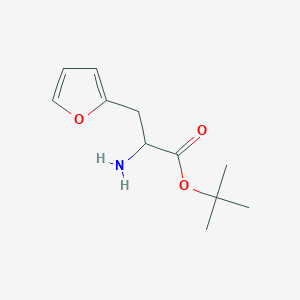 molecular formula C11H17NO3 B2548065 Tert-butyl 2-amino-3-(furan-2-yl)propanoate CAS No. 2000437-22-7