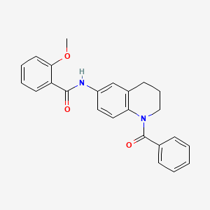 N-(1-benzoyl-1,2,3,4-tetrahydroquinolin-6-yl)-2-methoxybenzamide