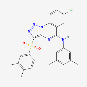 7-chloro-N-(3,5-dimethylphenyl)-3-[(3,4-dimethylphenyl)sulfonyl][1,2,3]triazolo[1,5-a]quinazolin-5-amine