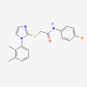molecular formula C19H18BrN3OS B2548100 N-(4-bromophenyl)-2-((1-(2,3-dimethylphenyl)-1H-imidazol-2-yl)thio)acetamide CAS No. 851131-50-5