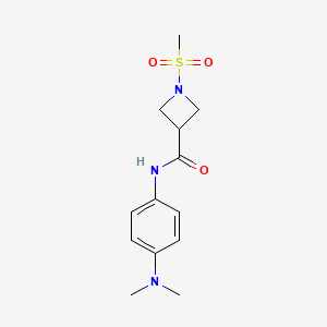 N-(4-(dimethylamino)phenyl)-1-(methylsulfonyl)azetidine-3-carboxamide