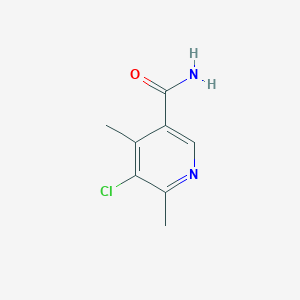 molecular formula C8H9ClN2O B2548134 5-Chloro-4,6-dimethylnicotinamide CAS No. 890092-35-0