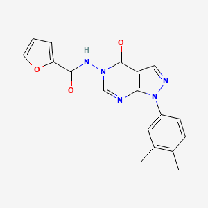 N-(1-(3,4-dimethylphenyl)-4-oxo-1H-pyrazolo[3,4-d]pyrimidin-5(4H)-yl)furan-2-carboxamide