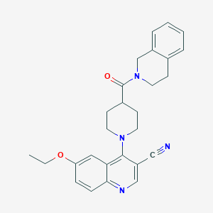 N-(2-methylphenyl)-2-[4-(4-methylpiperidin-1-yl)-2-oxoquinazolin-1(2H)-yl]acetamide