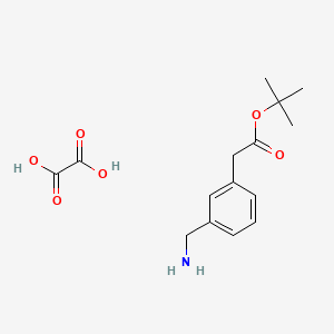 molecular formula C15H21NO6 B2548165 Tert-butyl 2-(3-(aminomethyl)phenyl)acetate oxalate CAS No. 932740-71-1