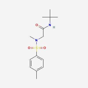 molecular formula C14H22N2O3S B2548180 N-TERT-BUTYL-2-(N-METHYL4-METHYLBENZENESULFONAMIDO)ACETAMIDE CAS No. 428828-86-8
