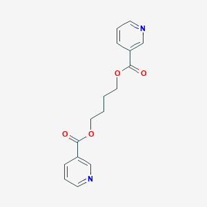 molecular formula C16H16N2O4 B025482 4-(Pyridine-3-carbonyloxy)butyl pyridine-3-carboxylate CAS No. 101952-76-5