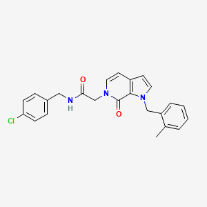 N-(4-chlorobenzyl)-2-[1-(2-methylbenzyl)-7-oxo-1,7-dihydro-6H-pyrrolo[2,3-c]pyridin-6-yl]acetamide