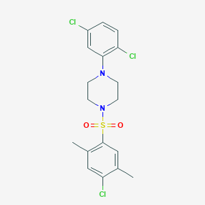 1-(4-Chloro-2,5-dimethylphenyl)sulfonyl-4-(2,5-dichlorophenyl)piperazine