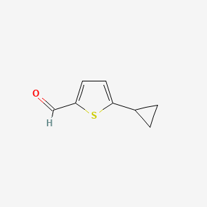 molecular formula C8H8OS B2548217 5-Cyclopropylthiophene-2-carbaldehyde CAS No. 29481-26-3