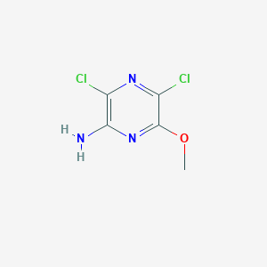 molecular formula C5H5Cl2N3O B2548218 2-Amino-3,5-dichloro-6-methoxypyrazine CAS No. 808141-83-5
