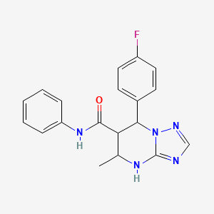 7-(4-fluorophenyl)-5-methyl-N-phenyl-4,5,6,7-tetrahydro-[1,2,4]triazolo[1,5-a]pyrimidine-6-carboxamide