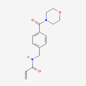 N-[[4-(Morpholine-4-carbonyl)phenyl]methyl]prop-2-enamide