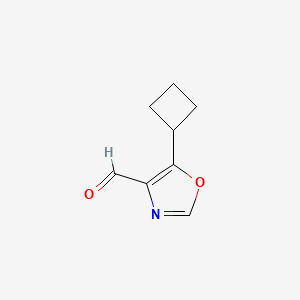 molecular formula C8H9NO2 B2548234 5-Cyclobutyl-1,3-oxazole-4-carbaldehyde CAS No. 2344681-40-7