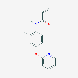 N-(2-Methyl-4-pyridin-2-yloxyphenyl)prop-2-enamide