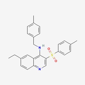 6-ethyl-N-(4-methylbenzyl)-3-tosylquinolin-4-amine