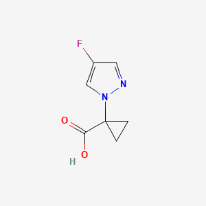 1-(4-Fluoro-1H-pyrazol-1-yl)cyclopropanecarboxylic acid