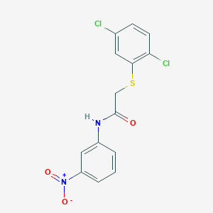 B2548261 2-((2,5-dichlorophenyl)thio)-N-(3-nitrophenyl)acetamide CAS No. 327074-89-5