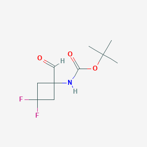 tert-butyl N-(3,3-difluoro-1-formylcyclobutyl)carbamate
