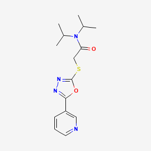 N,N-diisopropyl-2-((5-(pyridin-3-yl)-1,3,4-oxadiazol-2-yl)thio)acetamide