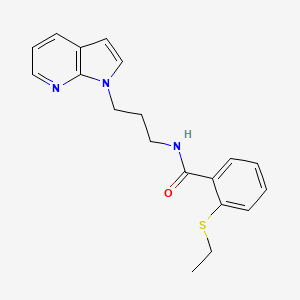 N-(3-(1H-pyrrolo[2,3-b]pyridin-1-yl)propyl)-2-(ethylthio)benzamide