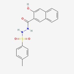 3-hydroxy-N'-(4-methylbenzenesulfonyl)naphthalene-2-carbohydrazide