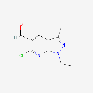 6-Chloro-1-ethyl-3-methylpyrazolo[3,4-b]pyridine-5-carbaldehyde