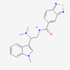 N-(2-(dimethylamino)-2-(1-methyl-1H-indol-3-yl)ethyl)benzo[c][1,2,5]thiadiazole-5-carboxamide