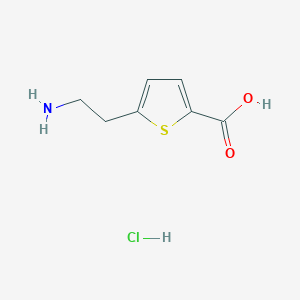 5-(2-Aminoethyl)thiophene-2-carboxylic acid;hydrochloride